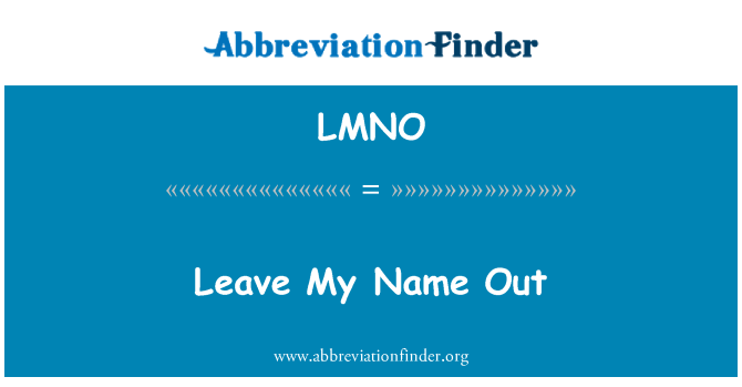 LMNO: Kite mwen