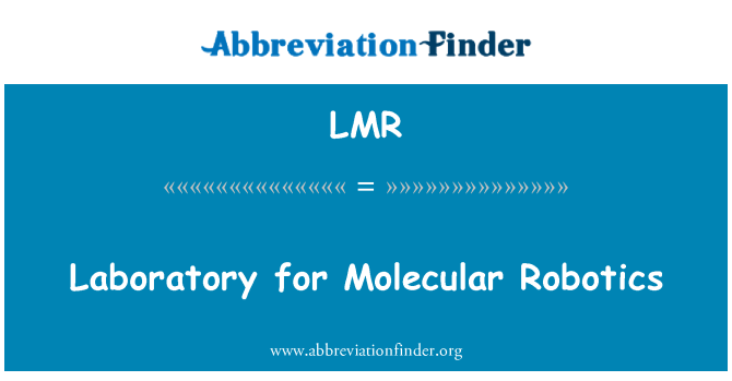 LMR: Laboratório de robótica Molecular