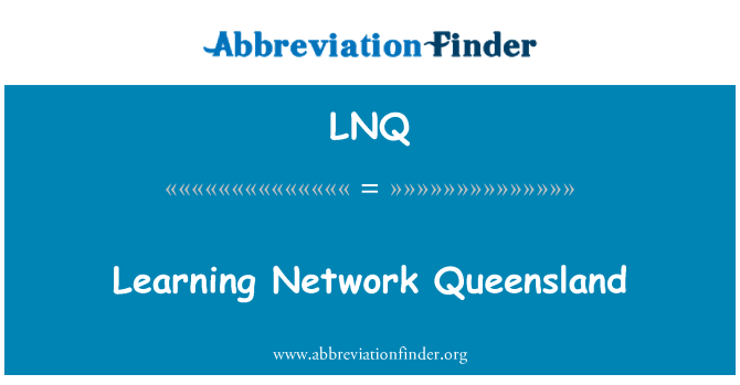 LNQ: It-tagħlim tan-netwerk Queensland
