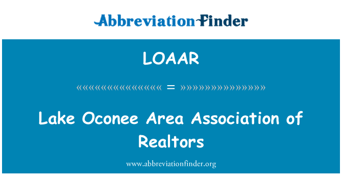 LOAAR: 부동산 소개 업자의 호수 Oconee 지역 협회