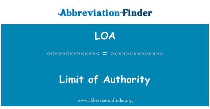 LOA: Όριο της αρχής