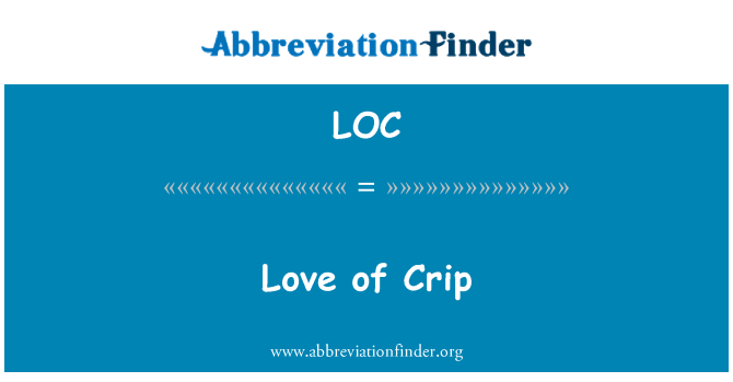 LOC: Amor de Crip