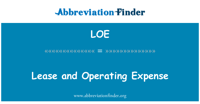 LOE: Location Et opere depans