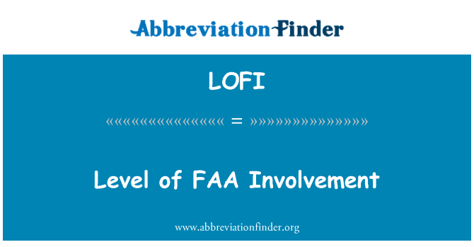 LOFI: Nivell d'implicació de la FAA