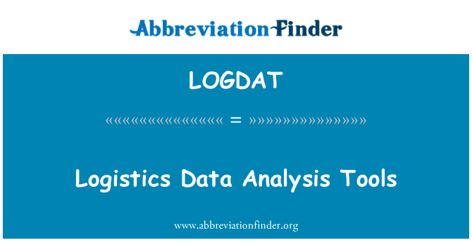 LOGDAT: Ferramentas de análise de dados de logística