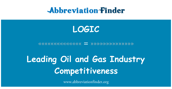 LOGIC: Leading Oil and Gas Industry Competitiveness