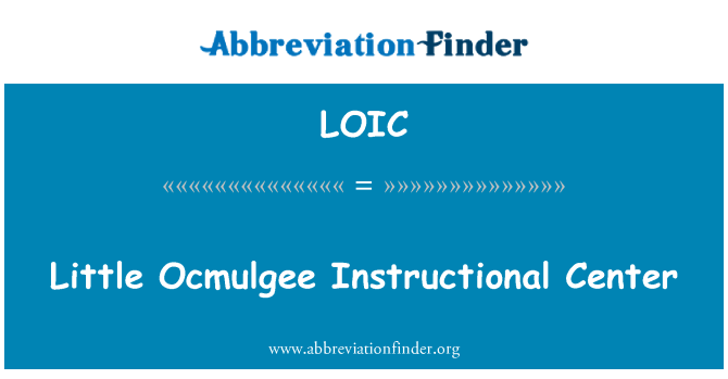 LOIC: מרכז ההדרכה Ocmulgee הקטן