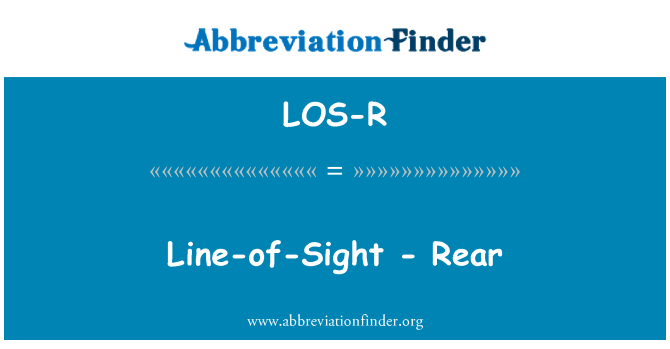 LOS-R: Line-of-Sight - Rückseite