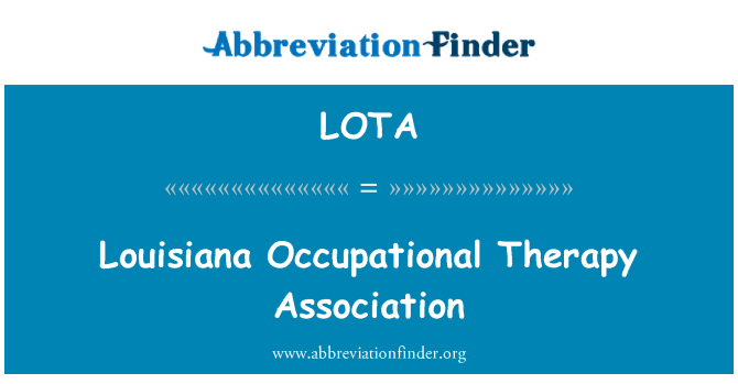LOTA: Луизиана Трудотерапия Ассоциация