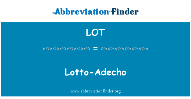 LOT: Lotto-Adecho