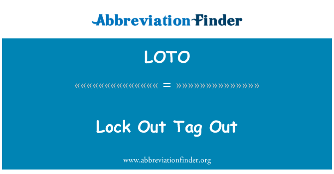 LOTO: 개 태그 자물쇠