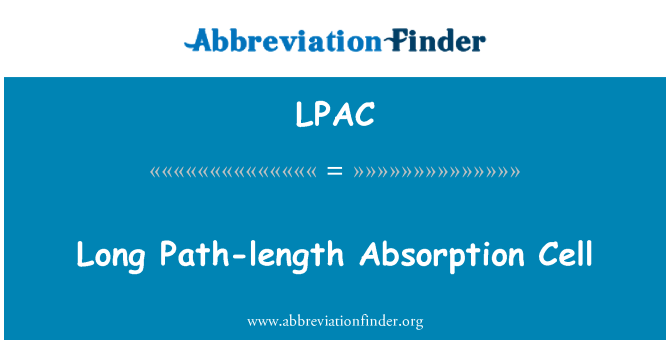 LPAC: Lontan D'-longueur Absòbsyon sèlil