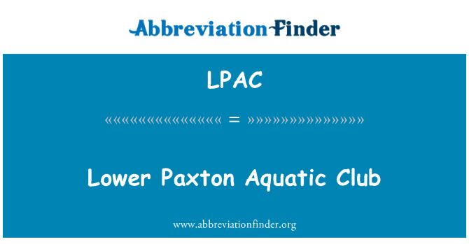 LPAC: Χαμηλότερη Paxton υδρόβιας λέσχης