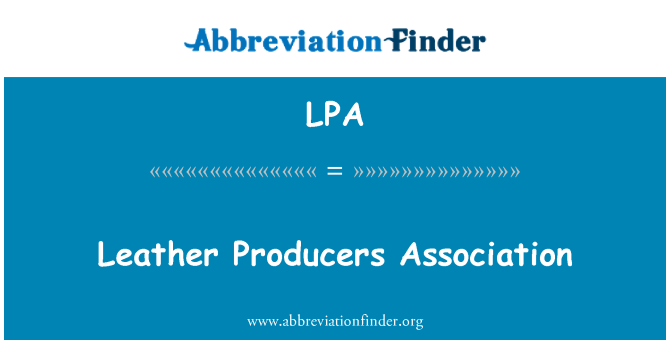 LPA: Leder Producers Association