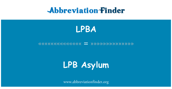 LPBA: LPB asiel