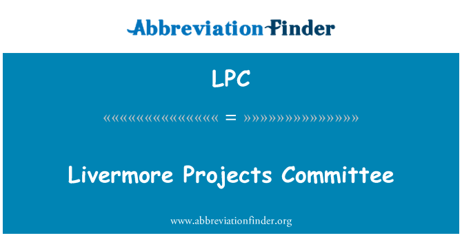 LPC: Livermore proyek Komite
