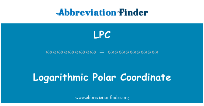 LPC: Logaritma koordinat Polar