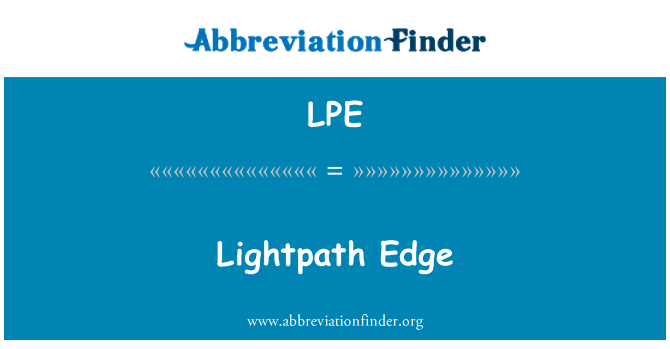 LPE: Kelebihan Lightpath