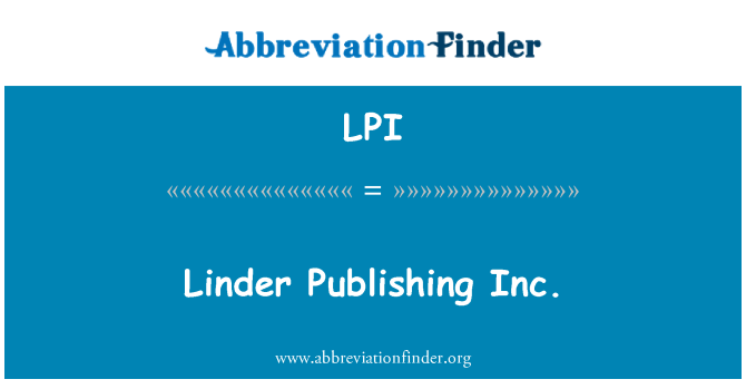 LPI: Linder založništvo Inc