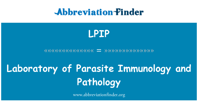 LPIP: Laboratorij za imunologijo parazit in patologija