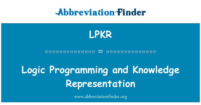 LPKR: 로직 프로그래밍 및 지식 표현