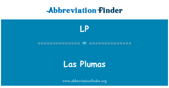 LP: Las Plumas