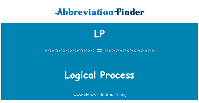 LP: Loginio proceso