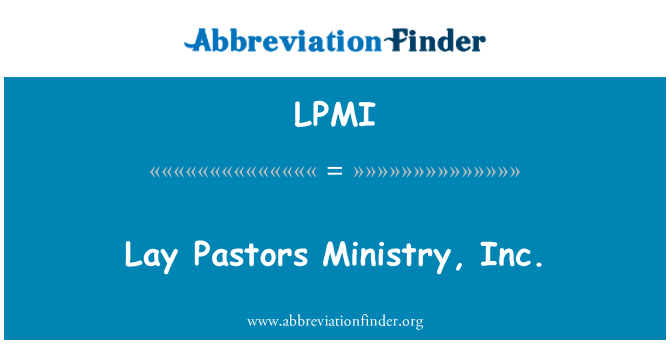 LPMI: Padèyè Pasteurs ministè, Inc.