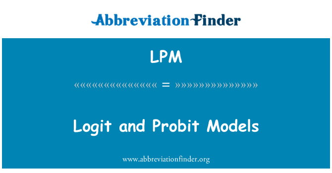 LPM: Logit 模型和概率模型