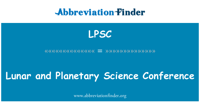 LPSC: Kuu- ja planetaarne teadus konverents