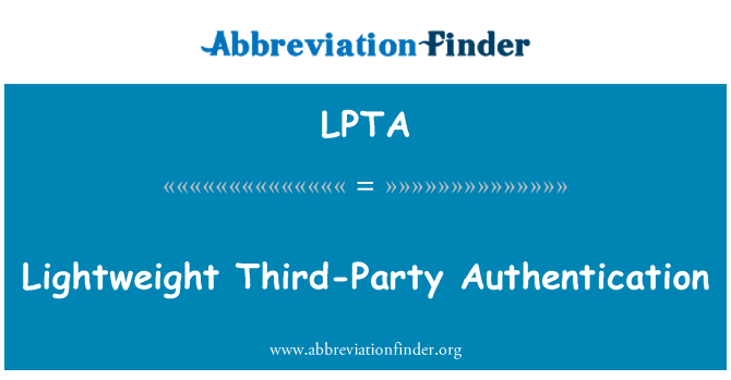 LPTA: Ľahký tretej-Party overenie