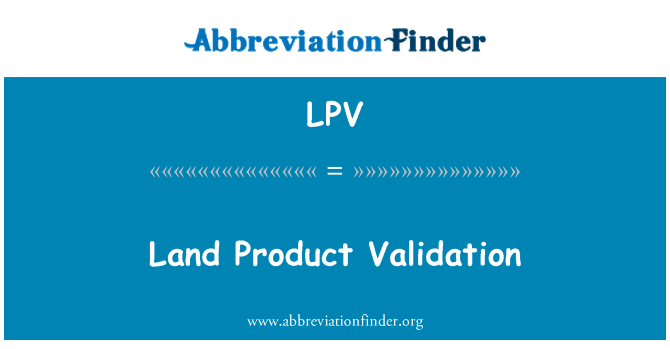 LPV: ملک کی مصنوعات کی جواز دہی