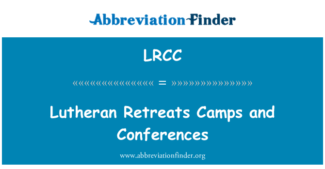 LRCC: 루터교 피 정 캠프 및 컨퍼런스