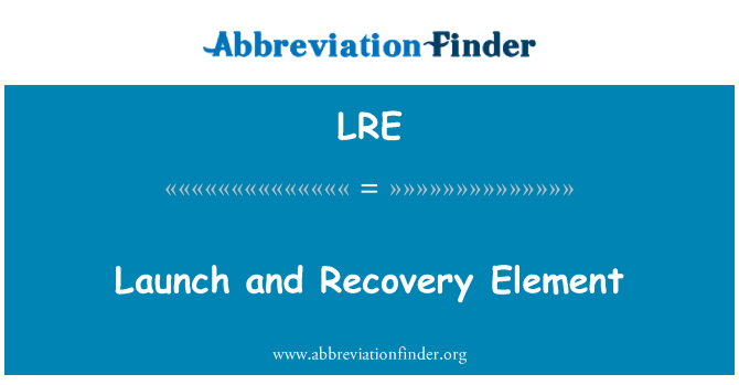 LRE: Start und Recovery-Element