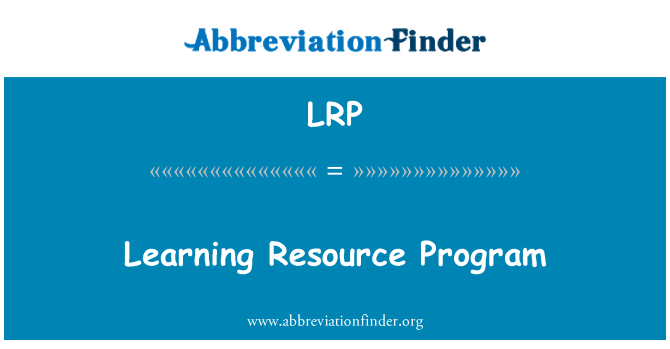LRP: 学习资源计划