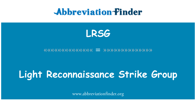 LRSG: Light Reconnaissance Strike nimel