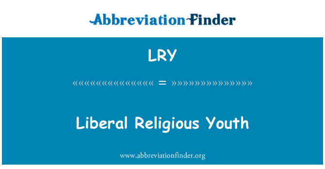 LRY: Jeunes religieux libérales