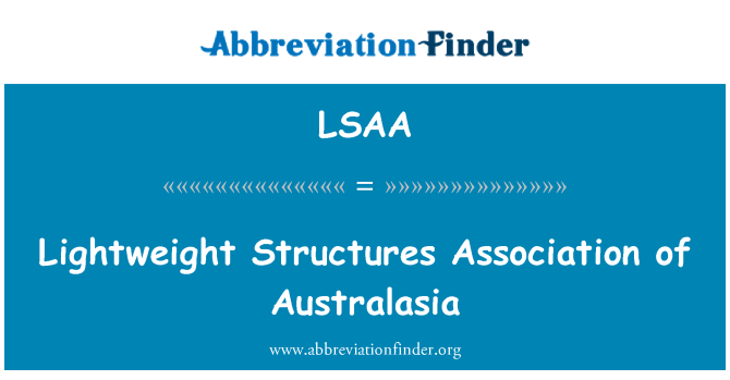 LSAA: Lightweight Structures Association of Australasia