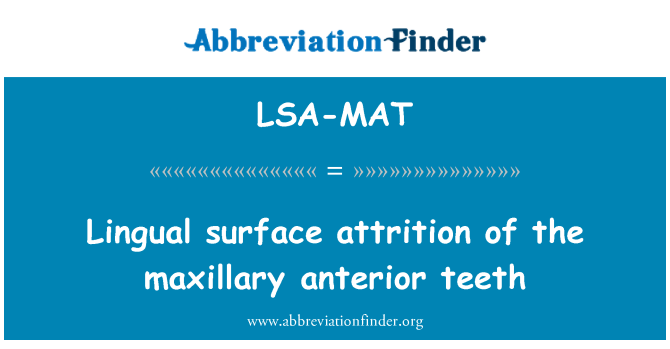 LSA-MAT: Multilingue sifas attrition maxillary dan tanjant enteryè