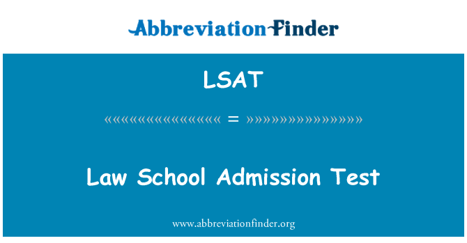 LSAT: 法學院入學考試