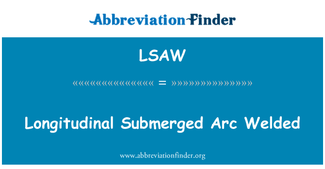 LSAW: Longitudinal terendam busur dilas