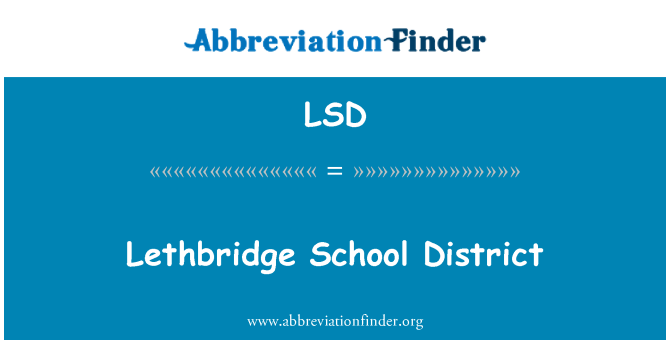 LSD: Lethbridge School District