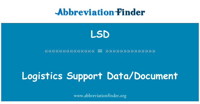 LSD: Logistik stöd Data/dokument