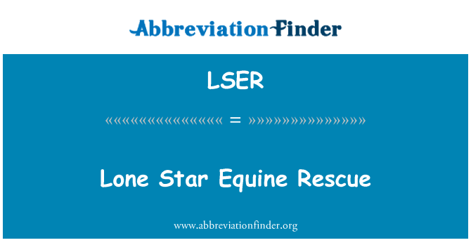 LSER: Lone Star ecvină salvare