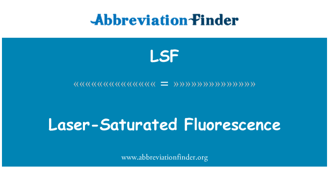 LSF: Fluoresensi jenuh laser