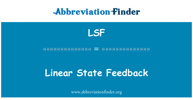 LSF: Feedback État linéaire