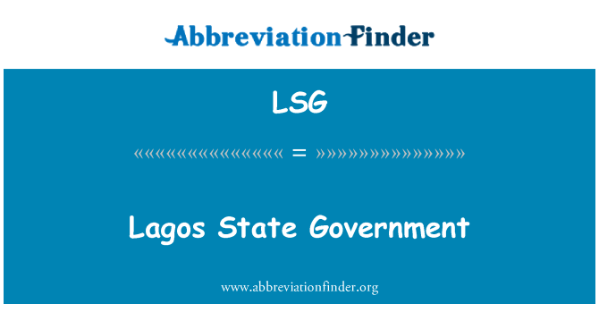 LSG: Administraţia de stat Lagos