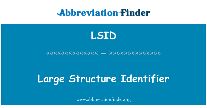 LSID: Veliki strukture identifikator