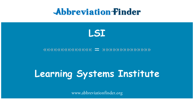 LSI: Tanulási rendszerek Intézet