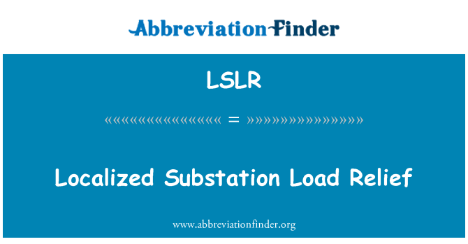 LSLR: Gelokaliseerde onderstation Load Relief